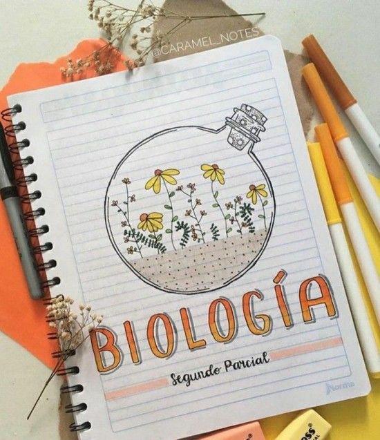 Portadas de biología - Ideas, diseños y consejos para cuadernos y libretas de biología
