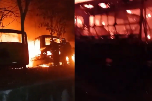 incendio buses Metrolínea