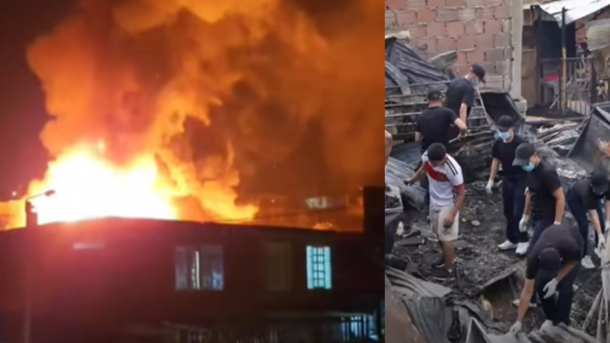 incendio Armenia viviendas