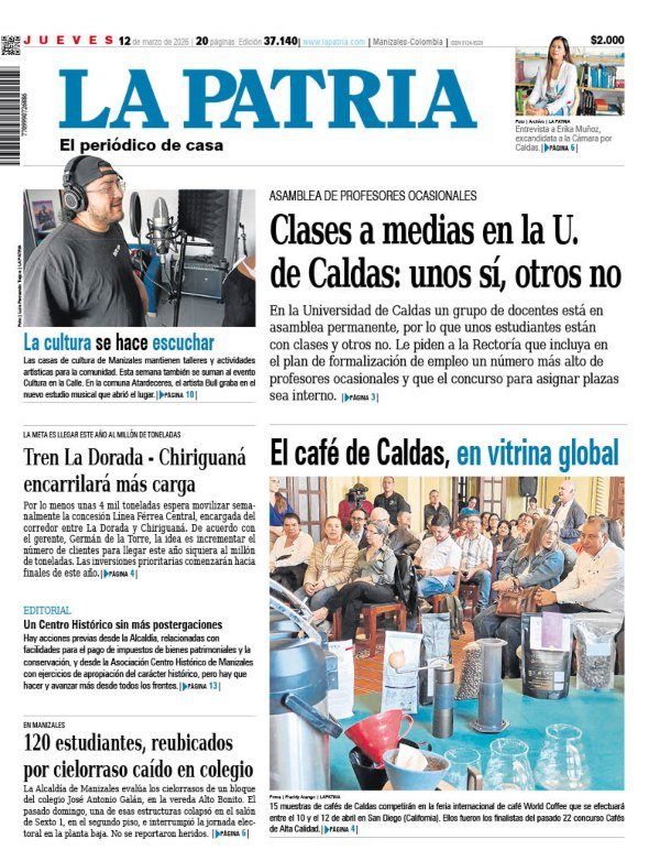 Portada 12 marzo 2026